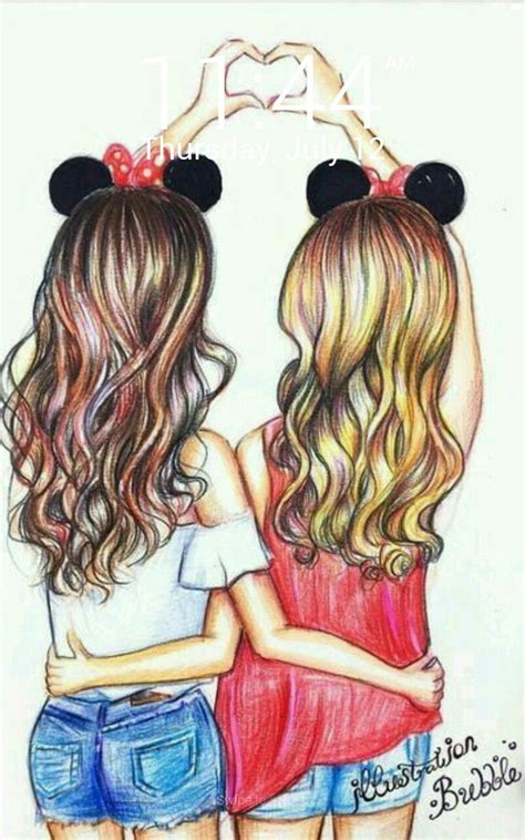 More images for best friends bff tekening » Pin van Mfazhilal op BFF | Meiden tekeningen ...