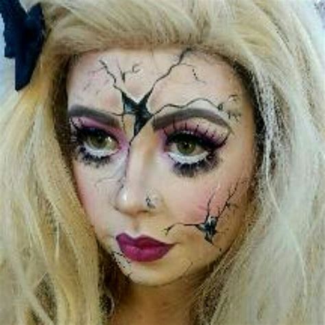 Broken Doll Halloween Makeup By Cindy Doll Makeup Halloween