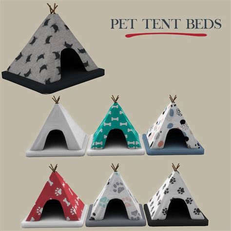 Sims 4 Ccs The Best Pet Tent Beds By Leo Sims Bettzelt Sims 4 Cc