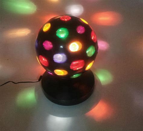 4 Black Rotating Creative Motion Disco Ball With 21 Points Of
