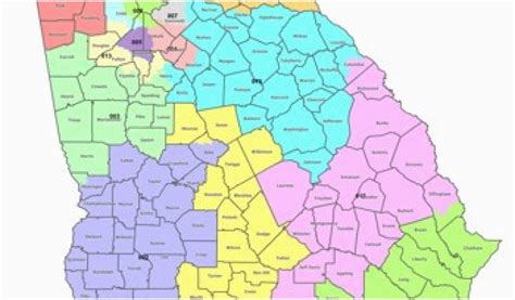 Georgia Power Service Area Map Map Georgia S Congressional Districts