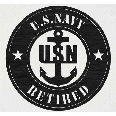 Us Navy Anchor In Circle Badge Dxf Files Cut Ready Cnc Designs