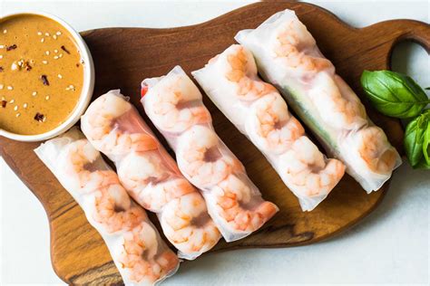 Shrimp Spring Rolls With Peanut Sauce Recipe