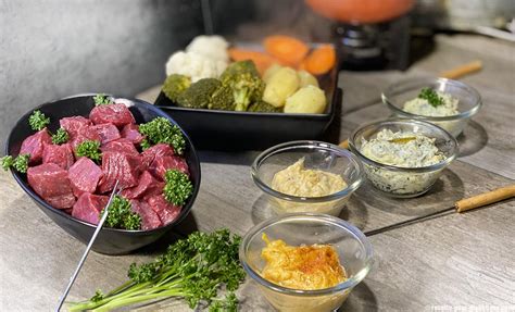 Fondue Bourguignonne Et Ses 4 Sauces Maison