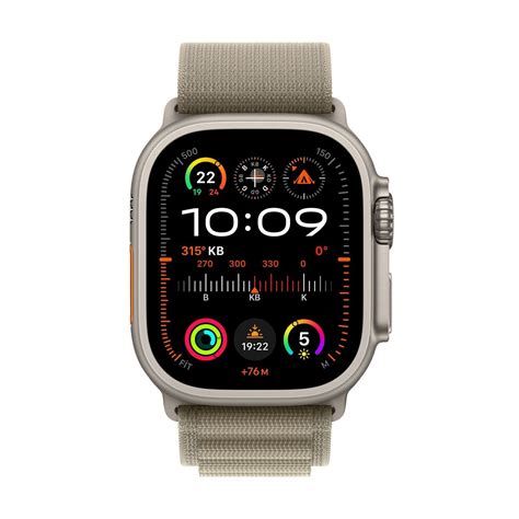 Apple Watch Ultra 2 Gps Cellular 49mm Titanyum Kasa Ve Klasik Zeytin