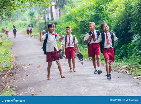 Indonesian Elementary School Student Editorial Photo Image Of