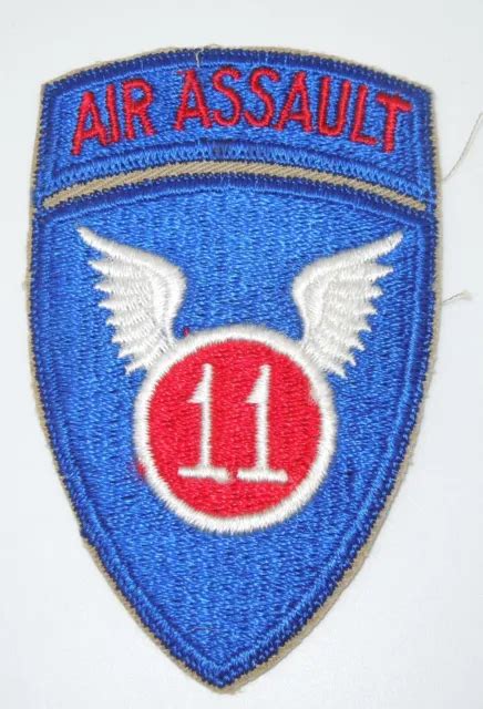 Original Vietnam War Us Army 11th Airborne Air Assault Patch Insignia