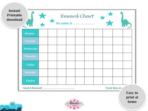 Free Printable Reward Charts For Preschoolers