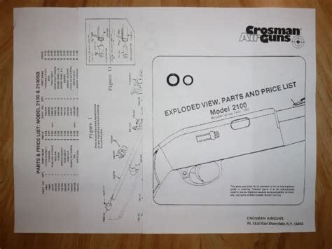 Crosman 2100 O Ring Seal Kit Exploded View And Parts List Seal Id