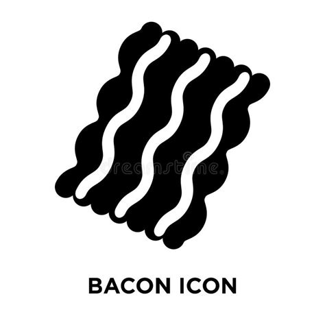 Bacon Icon Vector Isolated On White Background Logo Concept Of Stock