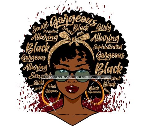 Afro Woman Life Quotes Queen Gorgeous African Dripping Melanin Etsy