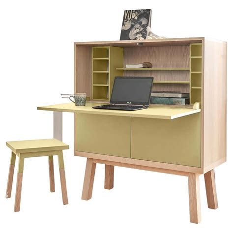 Isabel By Morelato Desk Made Of Ash Wood Leather And Glass For Sale