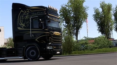 Black Beauty Skin For RJL Scania ETS2 Mods