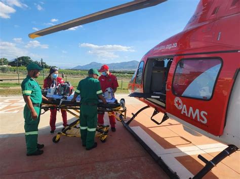 Patient Airlifted From Citrusdal To Paarl Provincial Hospital Ams