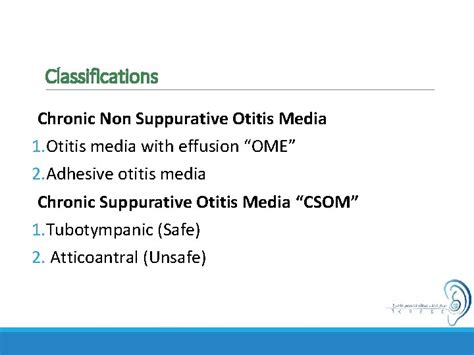 Chronic Otitis Media And Its Complications Chronic Otitis
