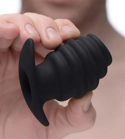 Hive Ass Tunnel Silicone Ribbed Hollow Anal Plug Small On Literotica
