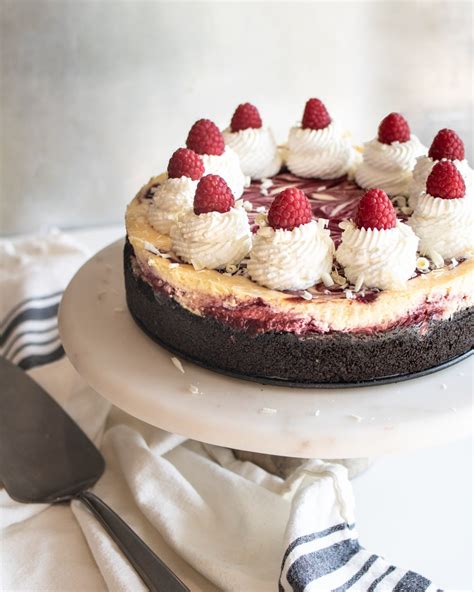 White Chocolate Raspberry Truffle Cheesecake Lo S Kitchen