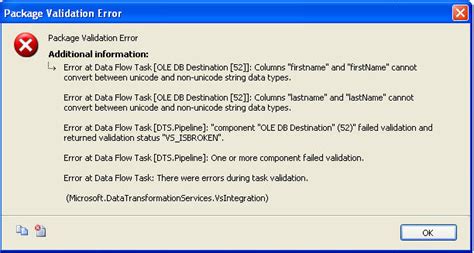 Ssis Cannot Convert Between Unicode And Non Unicode String Freeliver