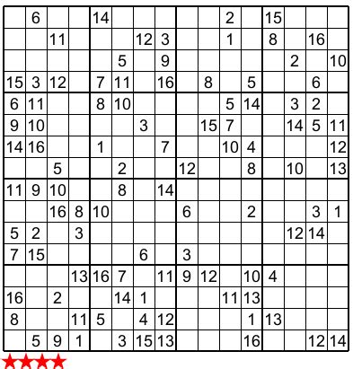 The hexadoku is a 16x16 sudoku puzzle. SUDOKU 16X16 DA SCARICA