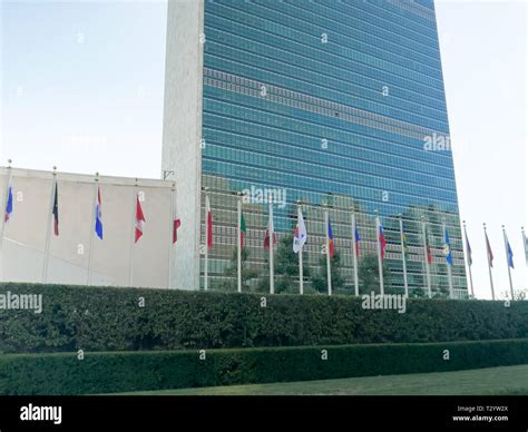 United Nations Headquarters Flags Hi Res Stock Photography And Images