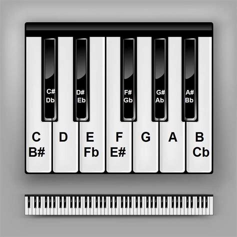 Piano Key Chart Printable