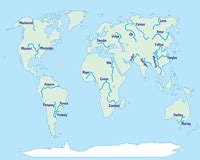 The thames is 346 kms. Rivers Worksheets | Major Rivers of the World