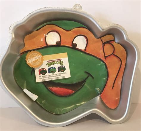 New Wilton Cake Pan Teenage Mutant Ninja Turtle 1989 Made In