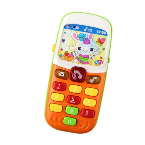 Electric Cellphone Plastic Simulation Toys Mobile Education Music