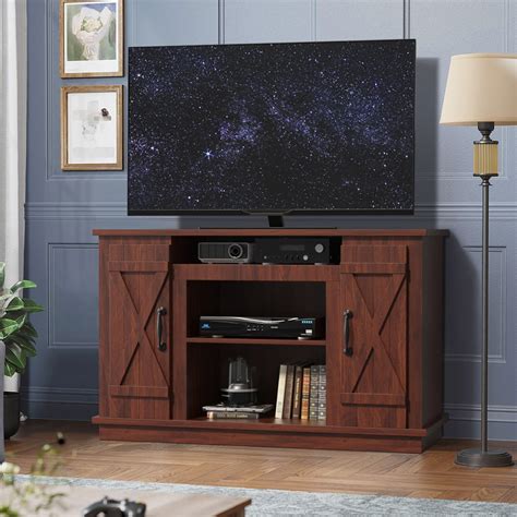 Buy Rustic Style Farmhouse Tv Stand For Tvs Up To 49 Inches Farmhouse