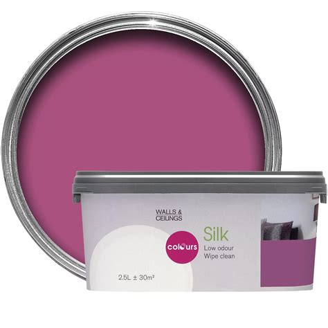 Colours Playful Pink Silk Emulsion Paint 25l Departments Diy At Bandq