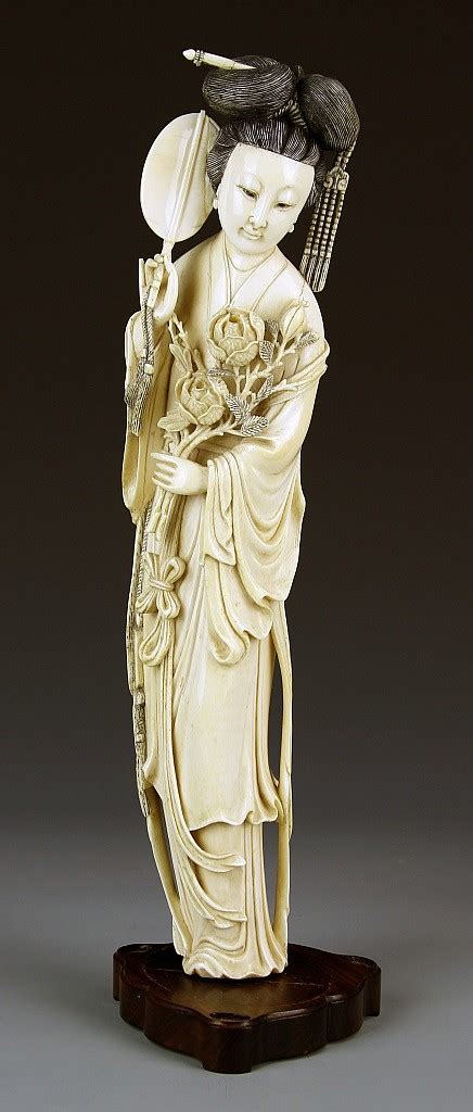 Sold Price Chinese Ivory Lady April 6 0114 1000 Am Edt