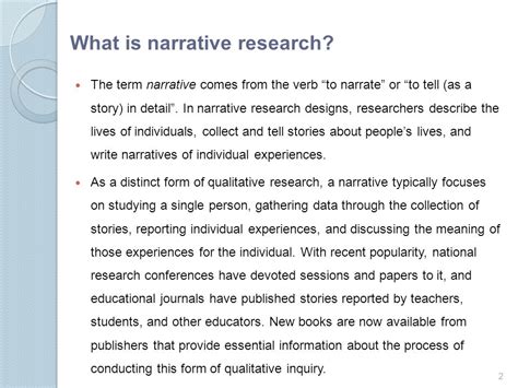 Narratives Research Design Ppt Download