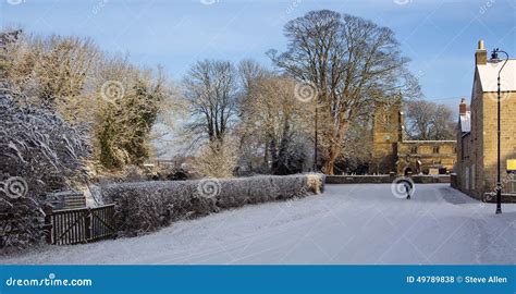 Winter Snow North Yorkshire England Stock Photo Image 49789838