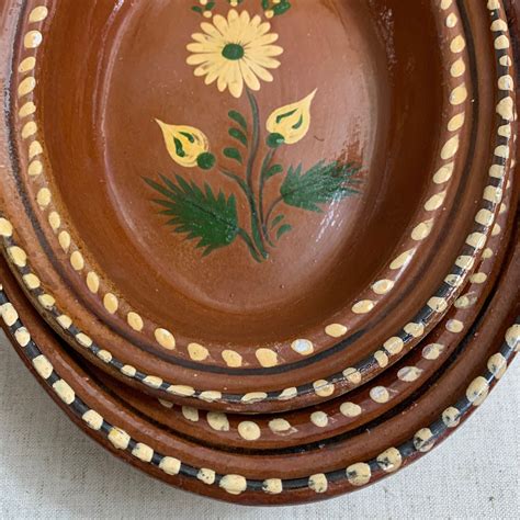 Set Of 2 Terra Cotta Dishes Br