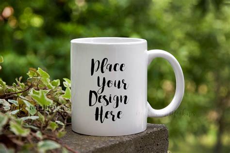 mug mock  coffee cup mockup mug template blank empty mug etsy