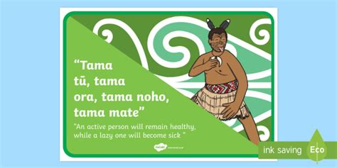 Whakatauki Tama T Tama Ora Display Poster Te Reo Maori English