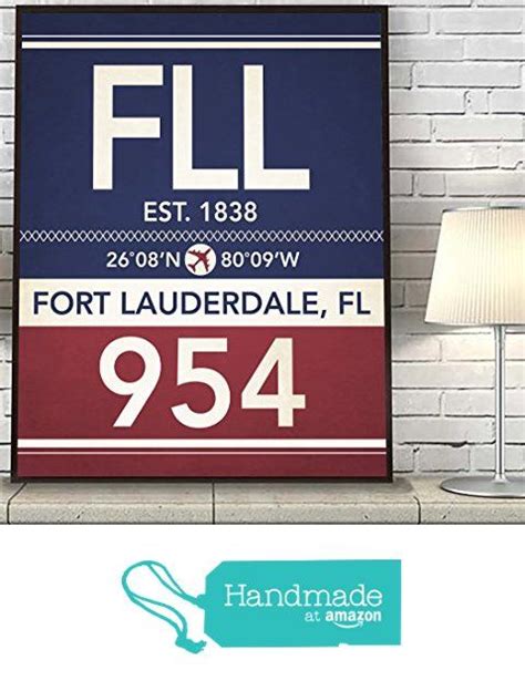 Fort Lauderdale Florida Fll 954 754 Vintage Airport Area Code Map