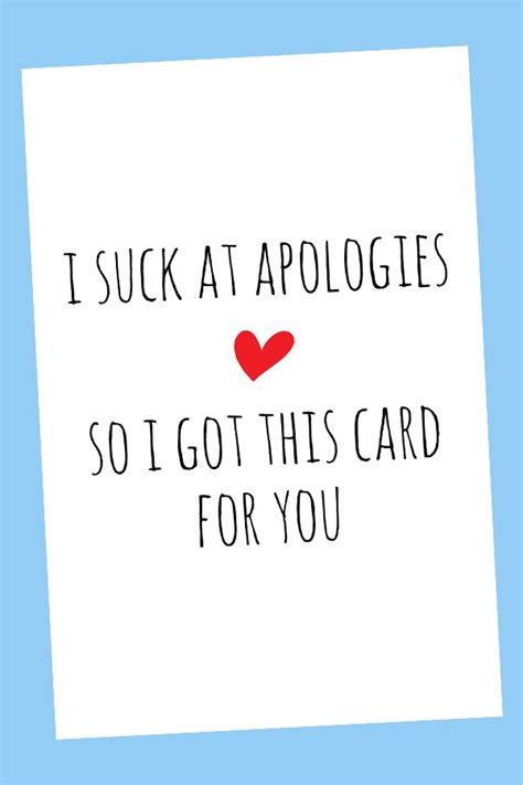 Sorry Card Digital Printable Card Cards For Boyfriend Im Sorry