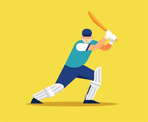 Cricket Player Illustration 365242 Vector Art At Vecteezy