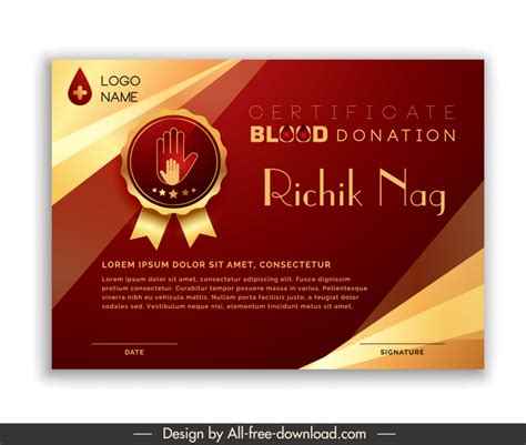 Blood Donation Card Vectors Free Download 16246 Editable Ai Eps Svg