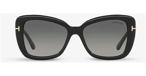 tom ford ft1008 butterfly frame acetate sunglasses in grey lyst uk
