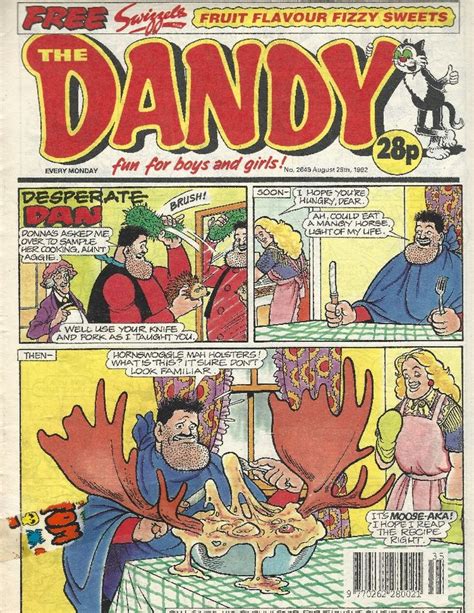 Dandy Comic 2649 1992 Part 15 Of How Desperate Dan Nearly Got Married