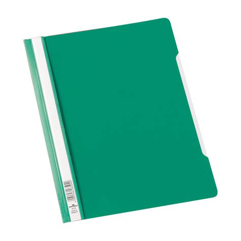 Elba Report Folder Capacity 160 Sheets Clear Front A4 Green Ref
