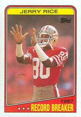 Shop the latest clearance football fan shop at hsn.com. 1988 Topps Jerry Rice #6 Football Card Value Price Guide