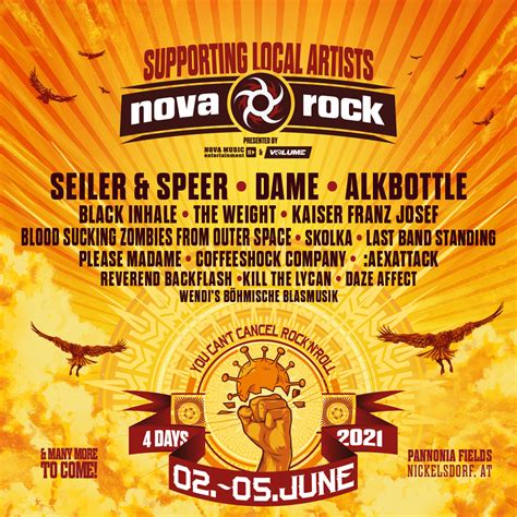Nova Rock 2021 Line Up Phase 1 Nova Rock Festival
