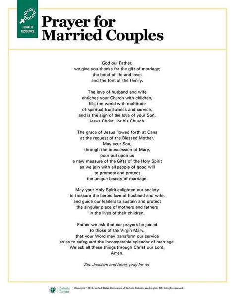 Catholic Prayer For Married Couples