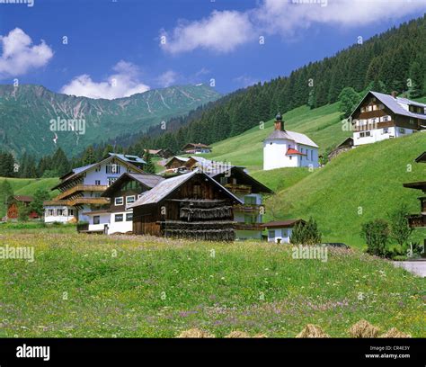 Kleinwalsertal Kleines Walsertal Valley Near Baad Vorarlberg