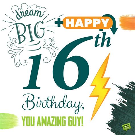 Birthday Greetings For 16 Year Old Boy Birthday Wishes
