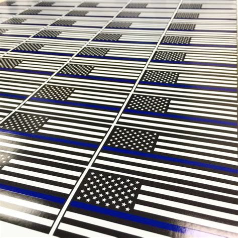 Thin Blue Line American Flag Sticker Tactical Front Liner