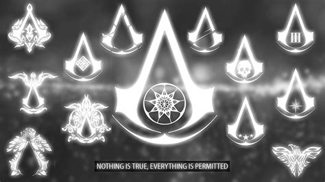 Photo Of Assassins Creed Logo With Nothing Is True Everything Is